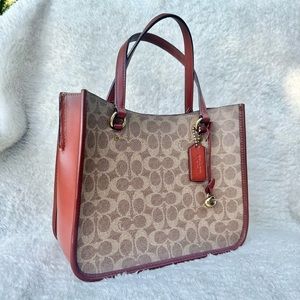 Coach Retail Tyler Carryall 28 in Signature Canvas and Glovetanned Leather